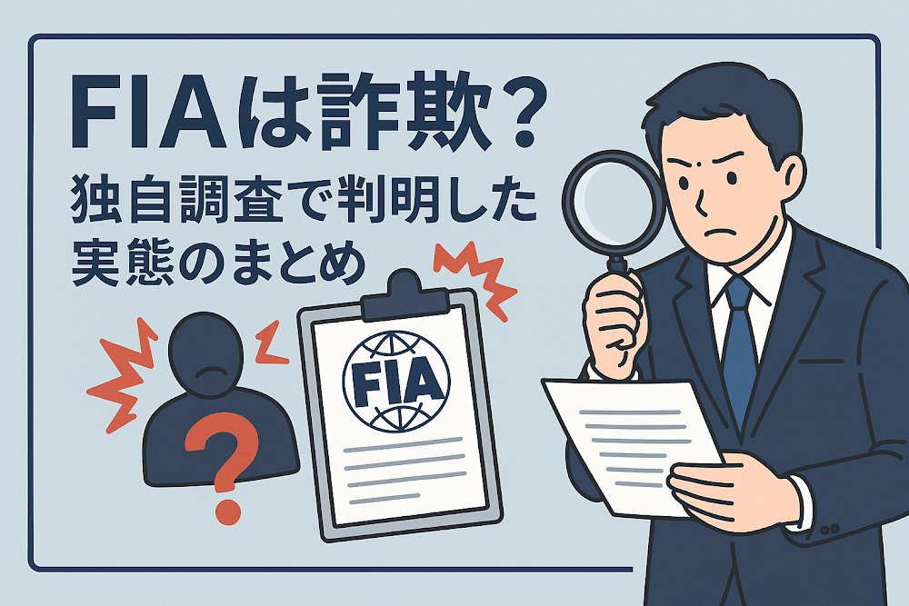 FIAは詐欺？独自調査で判明した実態のまとめ
