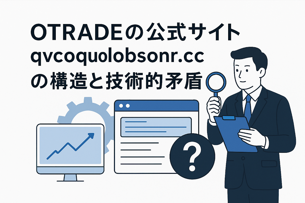 OTRADEの公式サイト「qvcoquolobsonr.cc」の構造と技術的矛盾