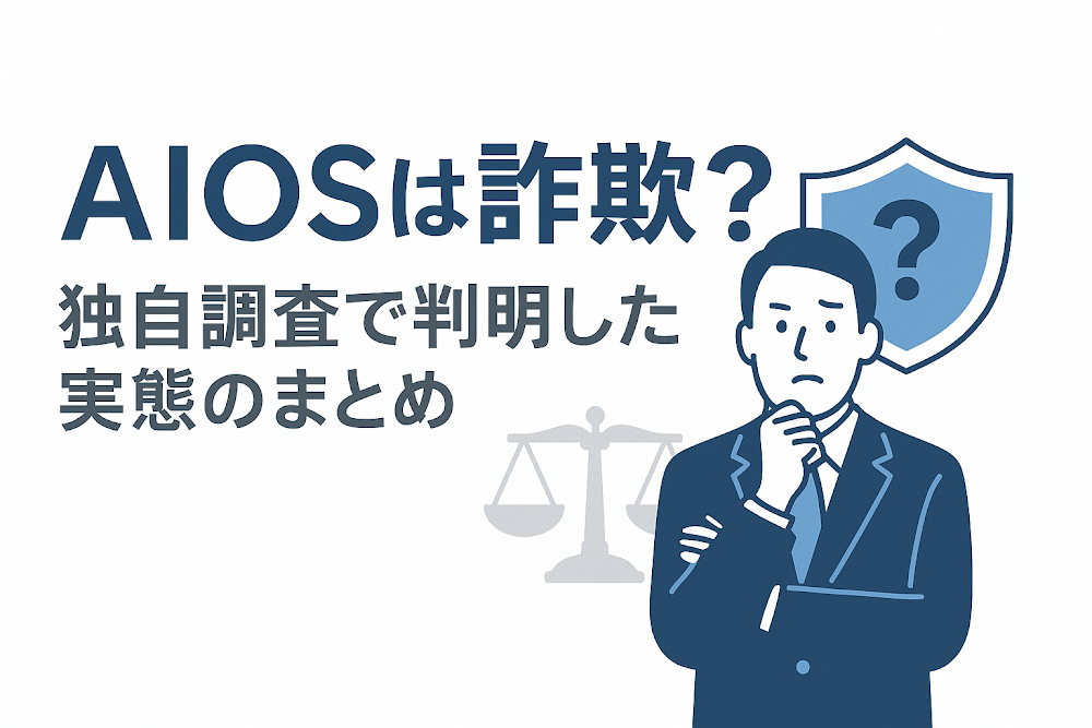 AIOSは詐欺？独自調査で判明した実態のまとめ