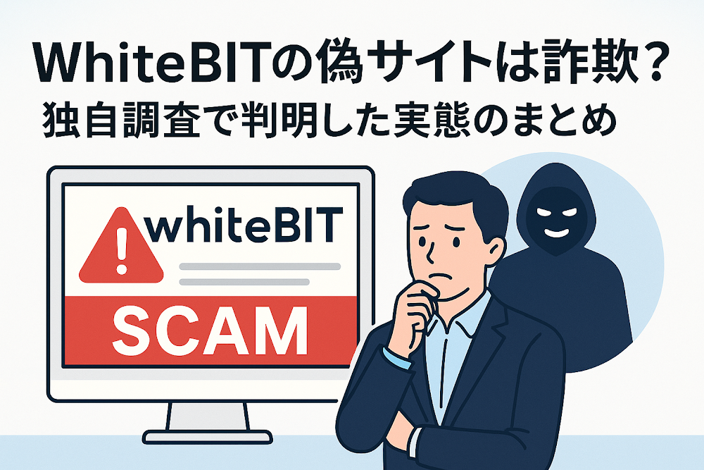 WhiteBITの偽サイトは詐欺？独自調査で判明した実態のまとめ