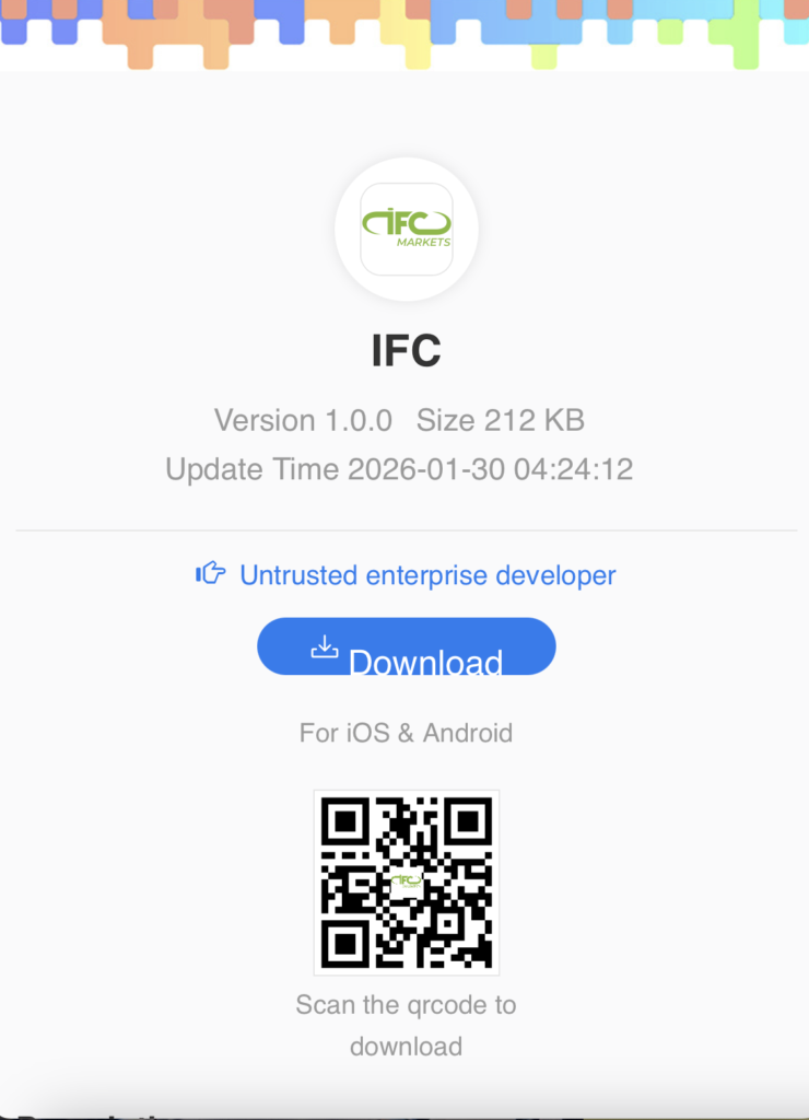 IFC MARKETSを騙る偽サイト