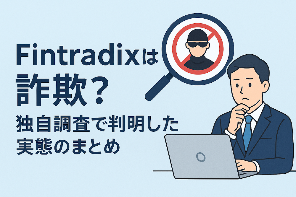 Fintradixは詐欺？独自調査で判明した実態のまとめ