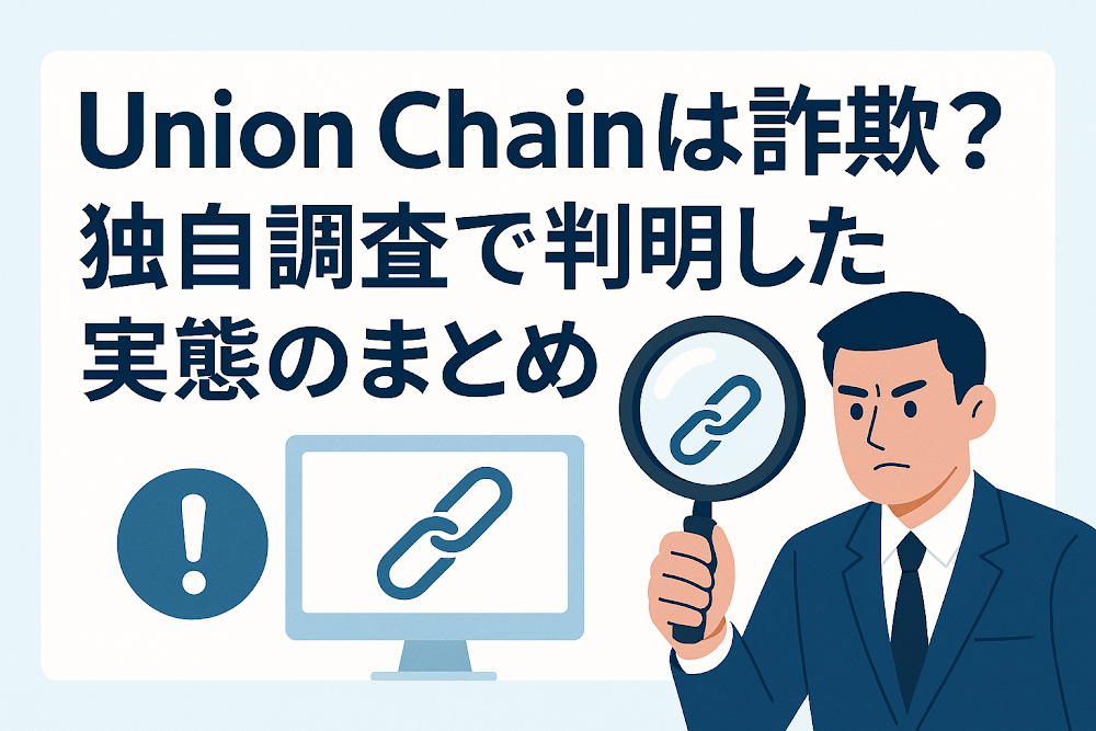 Union Chainは詐欺？独自調査で判明した実態のまとめ