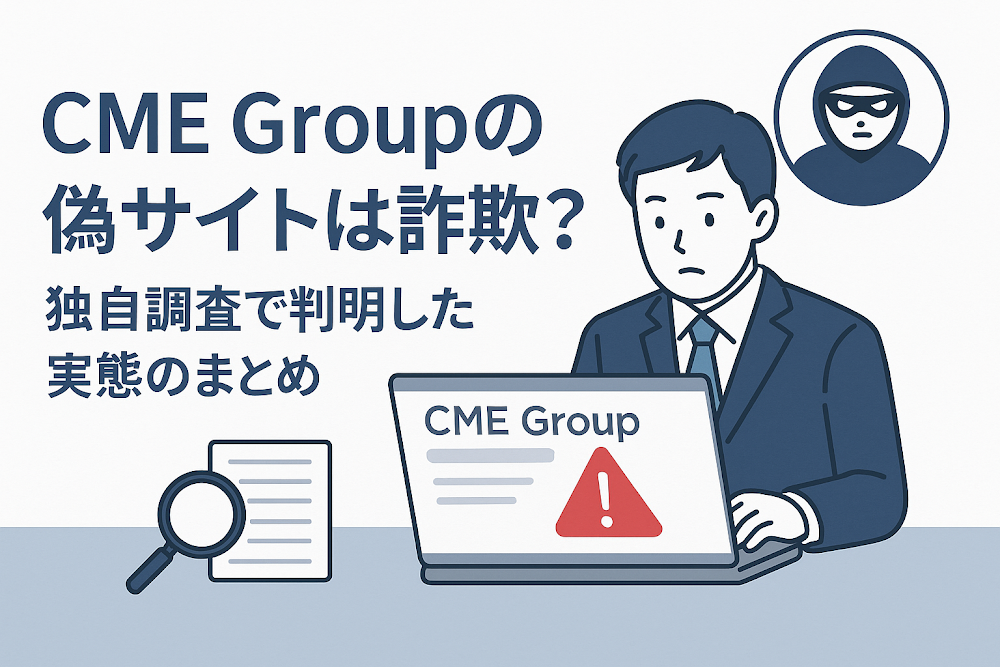 CME Groupの偽サイトは詐欺？独自調査で判明した実態のまとめ