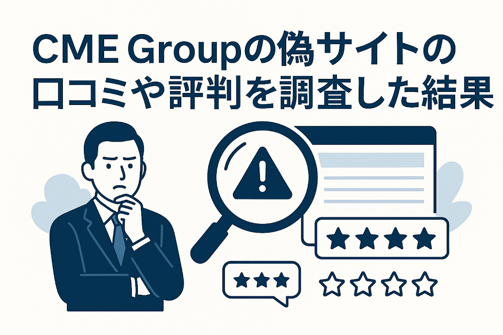 CME Groupの偽サイトの口コミや評判を調査した結果