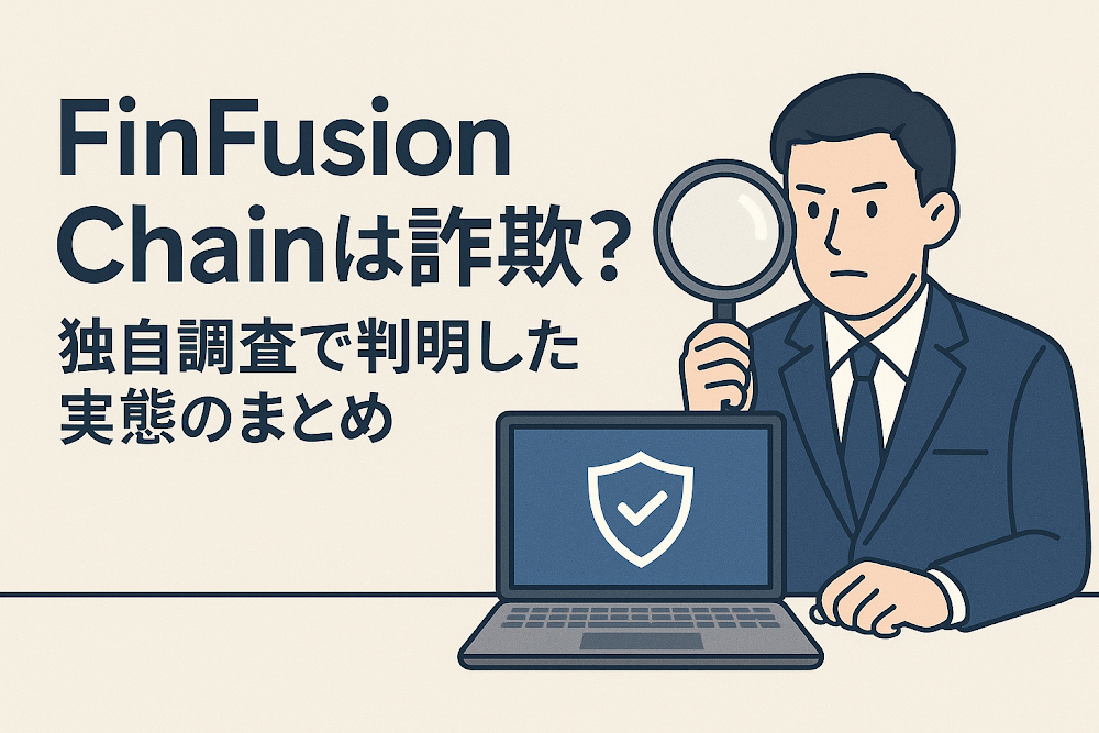 FinFusion Chainは詐欺？独自調査で判明した実態のまとめ