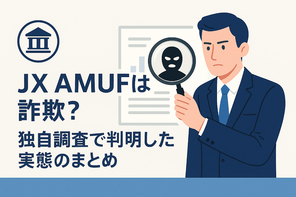 JX AMUFは詐欺?独自調査で判明した実態のまとめ