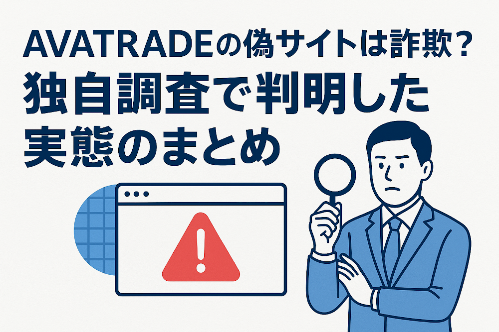 AVATRADEの偽サイトは詐欺?独自調査で判明した実態のまとめ