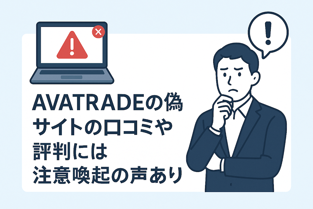 AVATRADEの偽サイトの口コミや評判には注意喚起の声あり