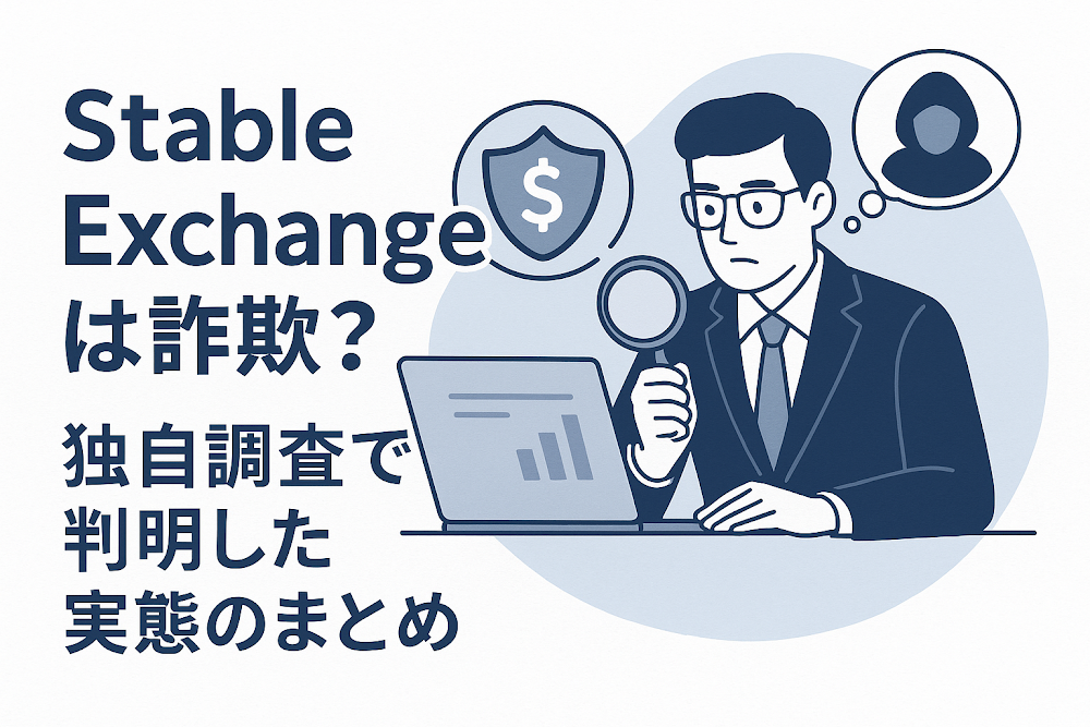 Stable Exchangeは詐欺？独自調査で判明した実態のまとめ