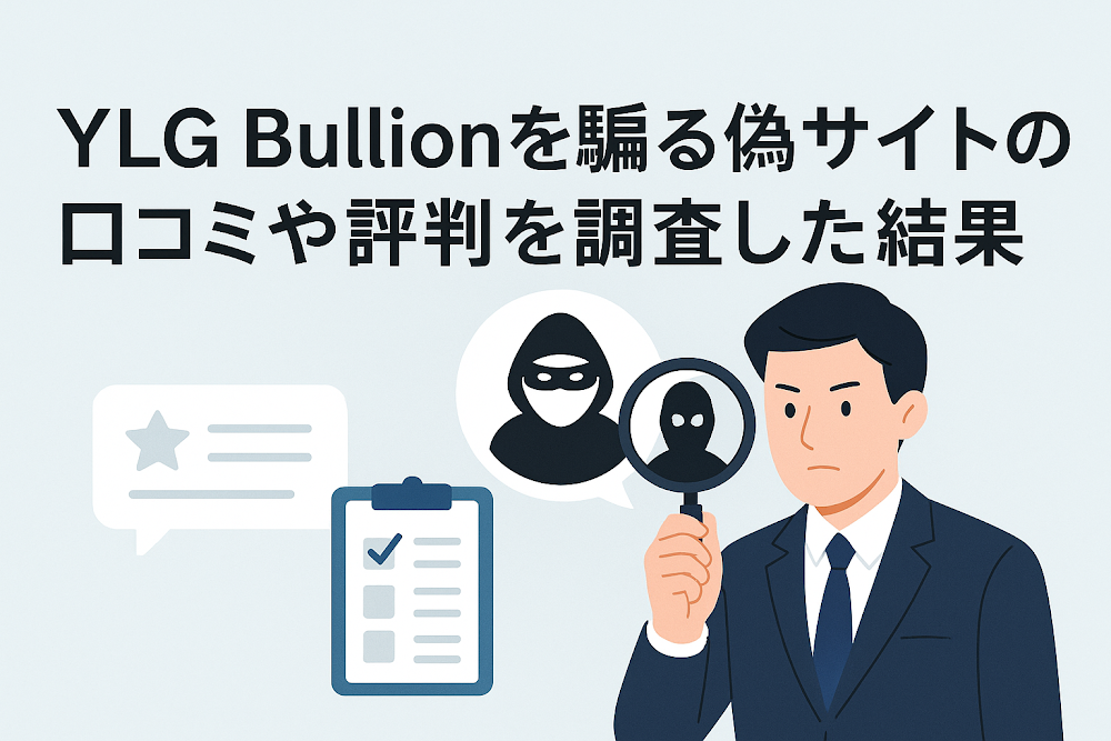 YLG Bullionを騙る偽サイトの口コミや評判を調査した結果