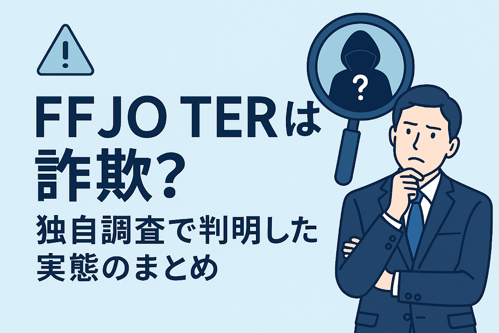 FFJO TERは詐欺？独自調査で判明した実態のまとめ