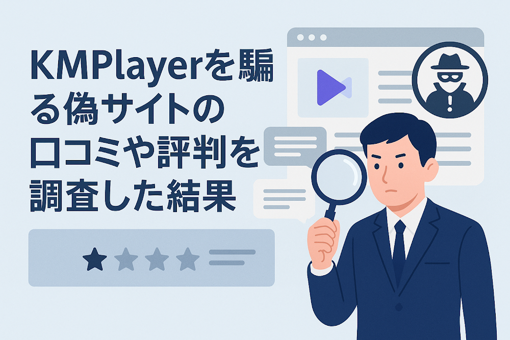 KMPlayerを騙る偽サイトの口コミや評判を調査した結果