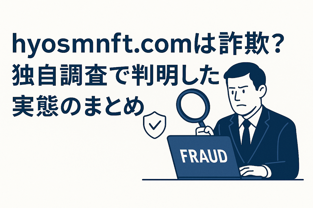 hyosmnft.comは詐欺?独自調査で判明した実態のまとめ
