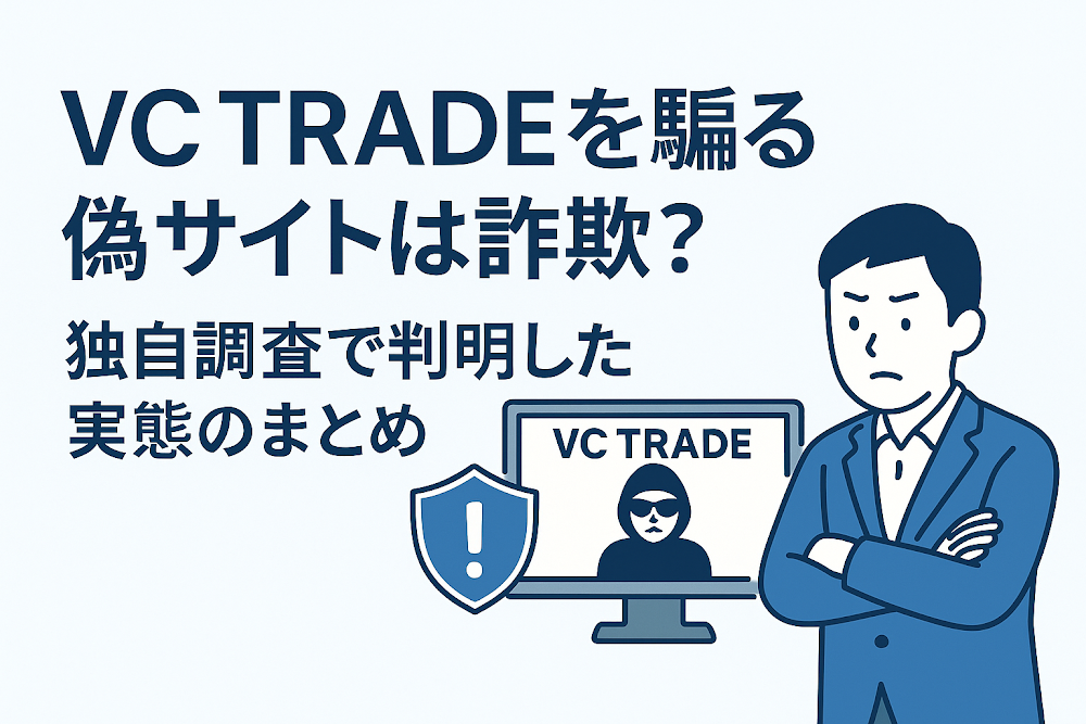 VC TRADEを騙る偽サイトは詐欺？独自調査で判明した実態のまとめ