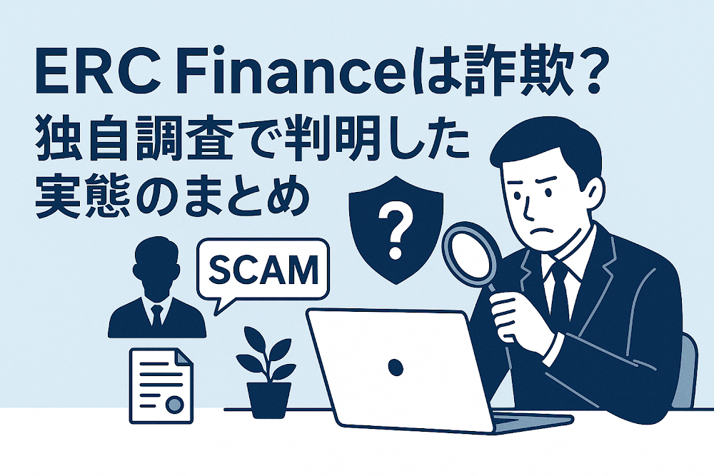 ERC Financeは詐欺？独自調査で判明した実態のまとめ