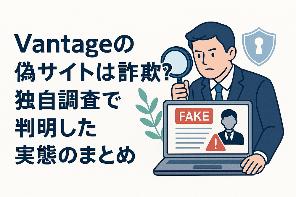 Vantageの偽サイトは詐欺?独自調査で判明した実態のまとめ