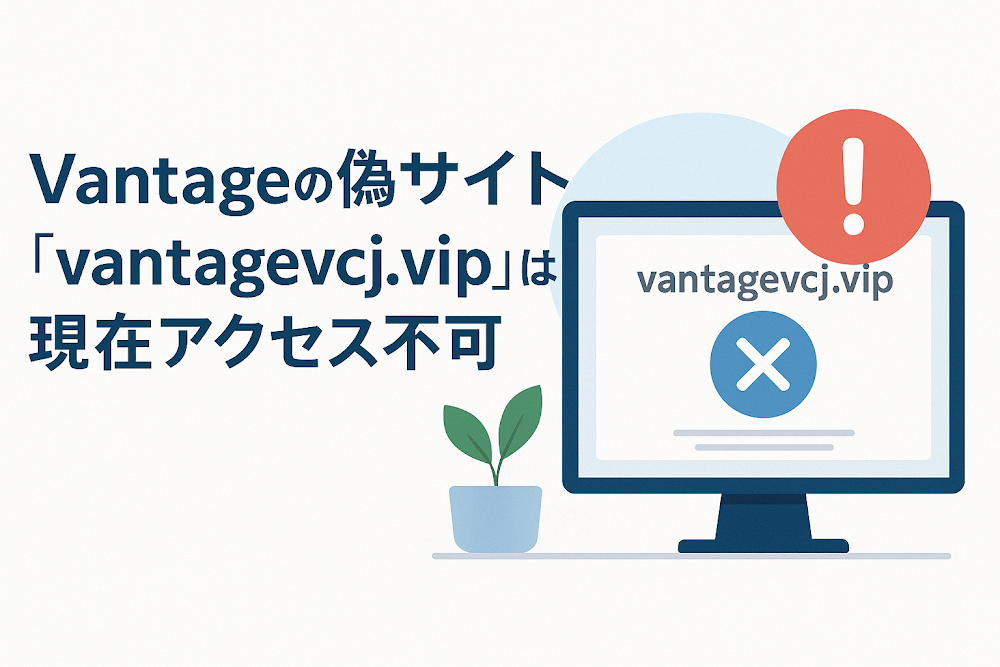 Vantageの偽サイト「vantagevcj.vip」は現在アクセス不可