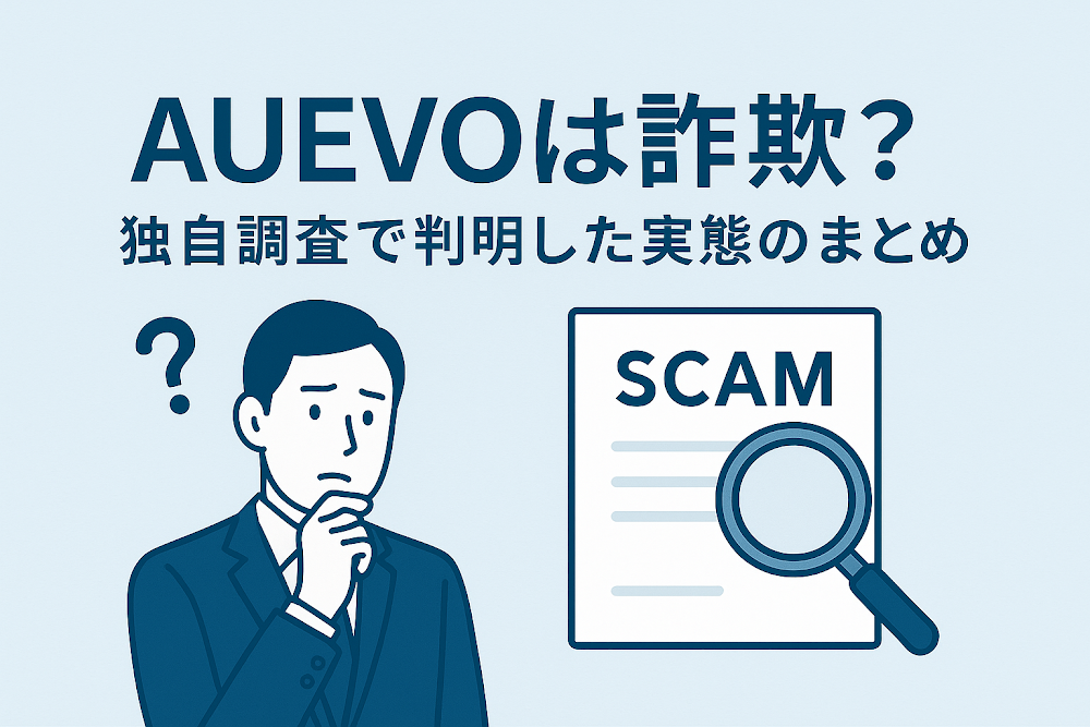AUEVOは詐欺？独自調査で判明した実態のまとめ