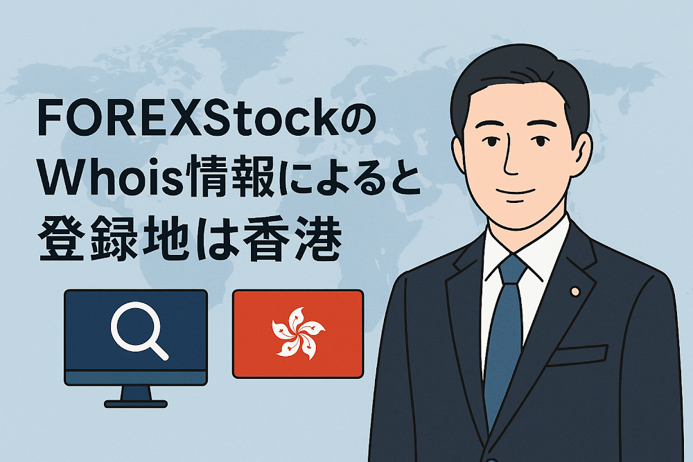 FOREXstockのWhois情報によると登録地は香港
