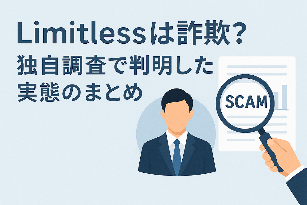 Limitlessは詐欺？独自調査で判明した実態のまとめ
