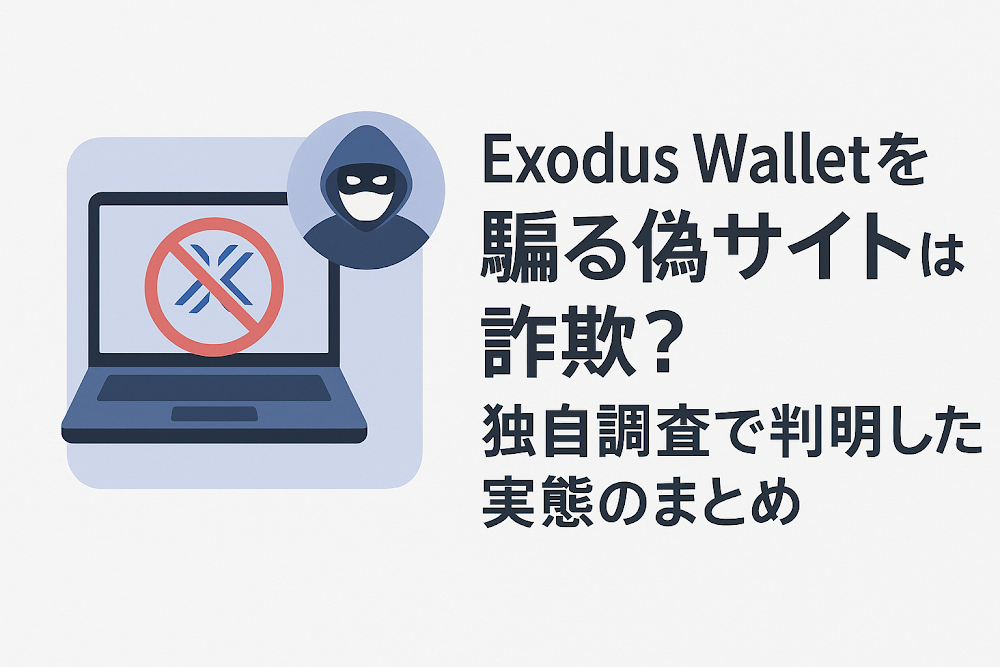 Exodus Walletを騙る偽サイトは詐欺?独自調査で判明した実態のまとめ