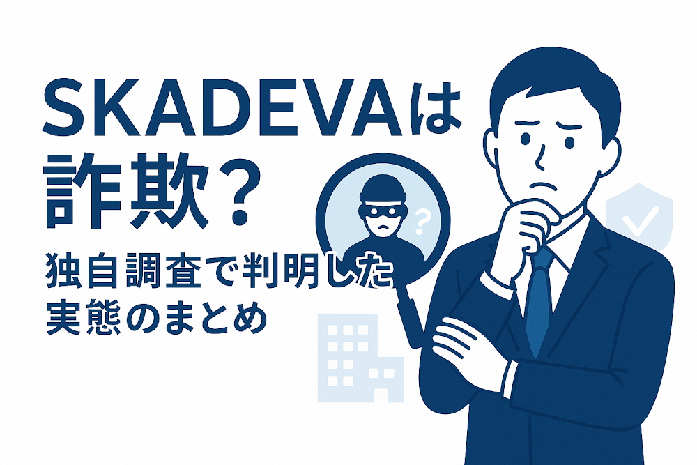 SKADEVAは詐欺？独自調査で判明した実態のまとめ