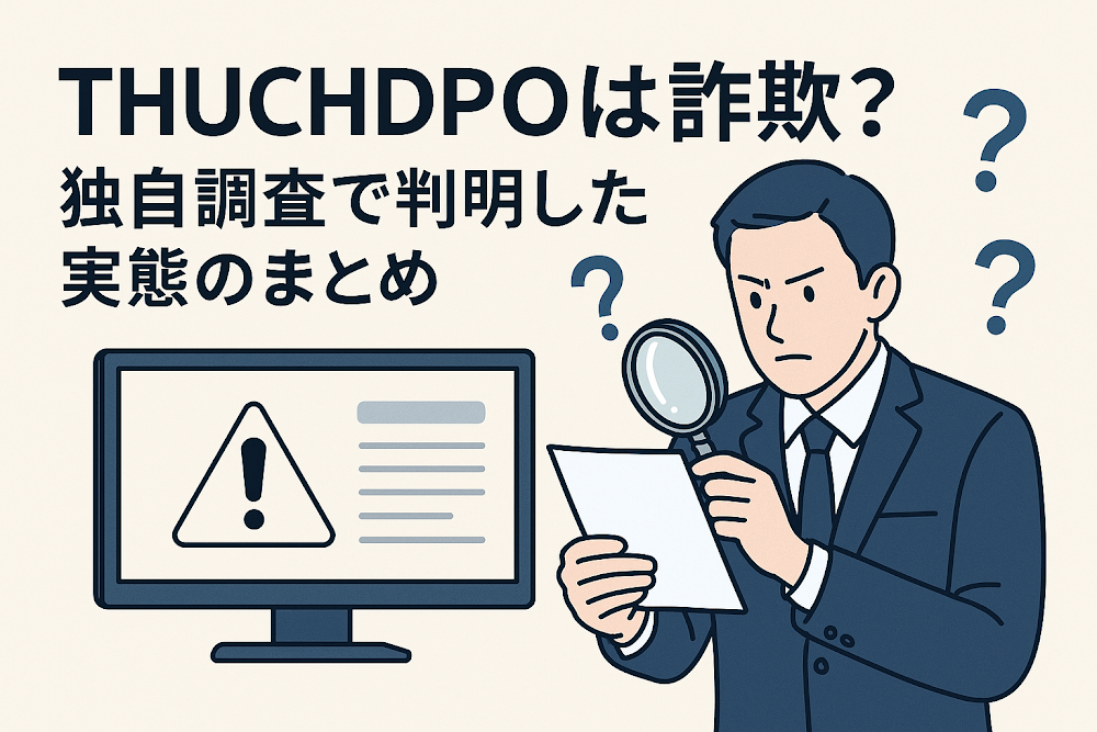THUCHDPOは詐欺？独自調査で判明した実態のまとめ