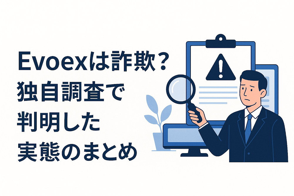 Evoexは詐欺？独自調査で判明した実態のまとめ