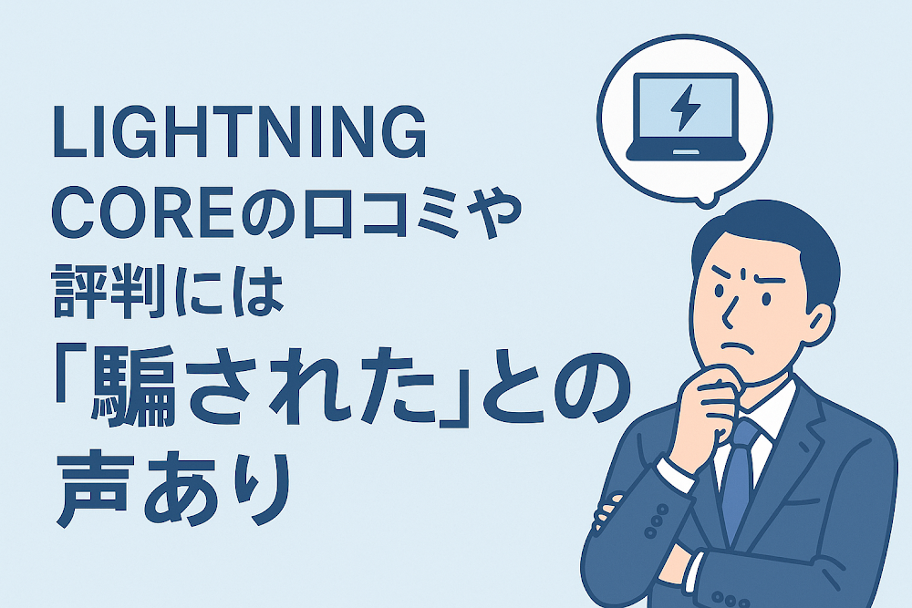LIGHTNING COREの口コミや評判には「騙された」との声あり