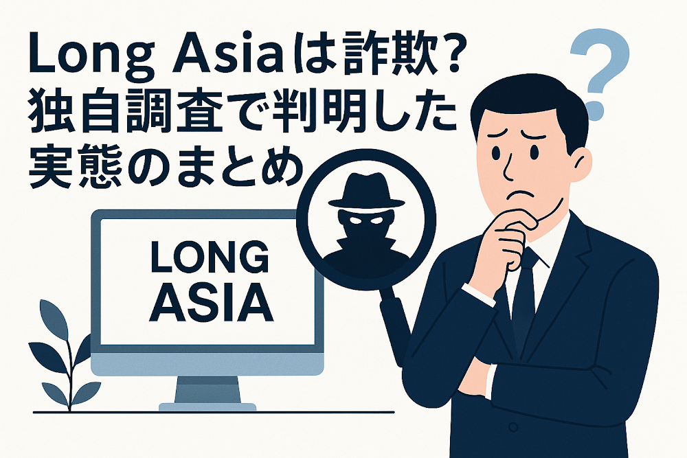 Long Asiaは詐欺？独自調査で判明した実態のまとめ