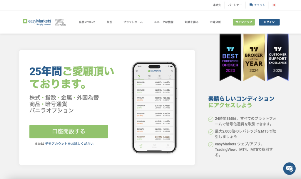 正規のeasyMarkets