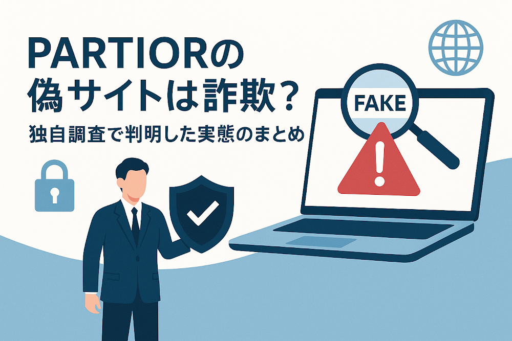 PARTIORの偽サイトは詐欺?独自調査で判明した実態のまとめ
