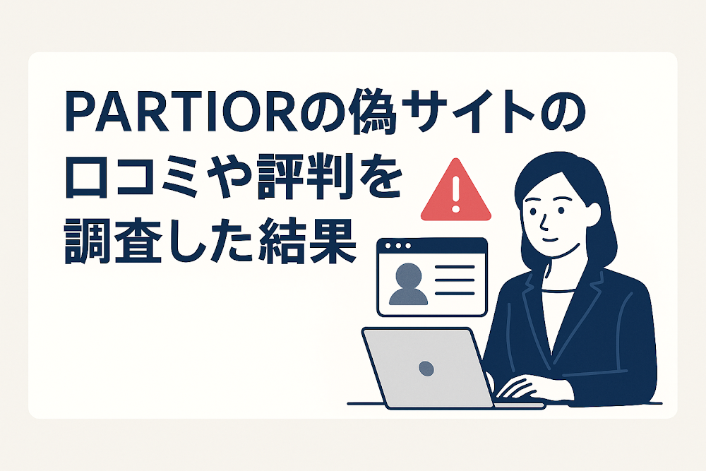 PARTIORの偽サイトの口コミや評判を調査した結果