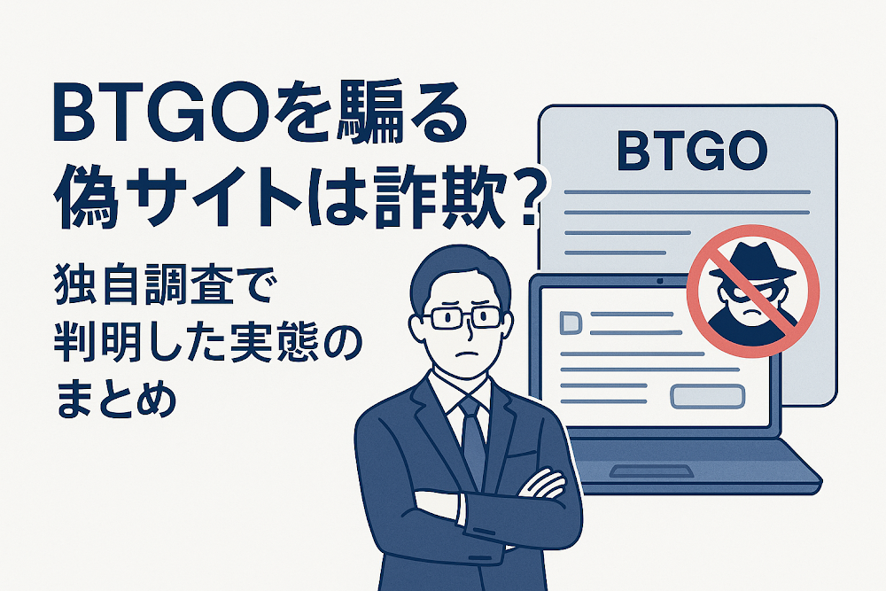 BTGOを騙る偽サイトは詐欺？独自調査で判明した実態のまとめ