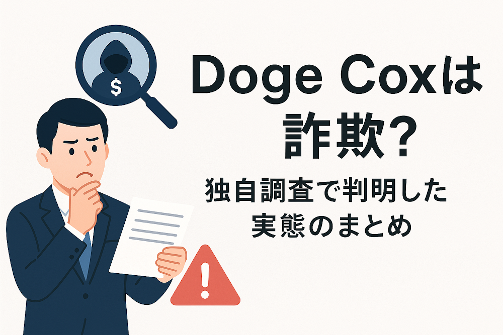 Doge Coxは詐欺？独自調査で判明した実態のまとめ