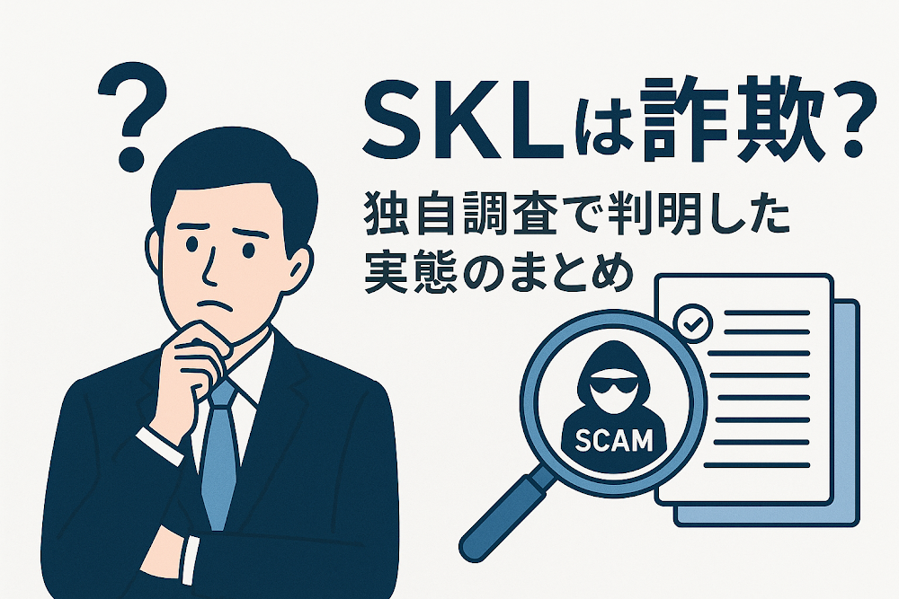 SKLは詐欺？独自調査で判明した実態のまとめ