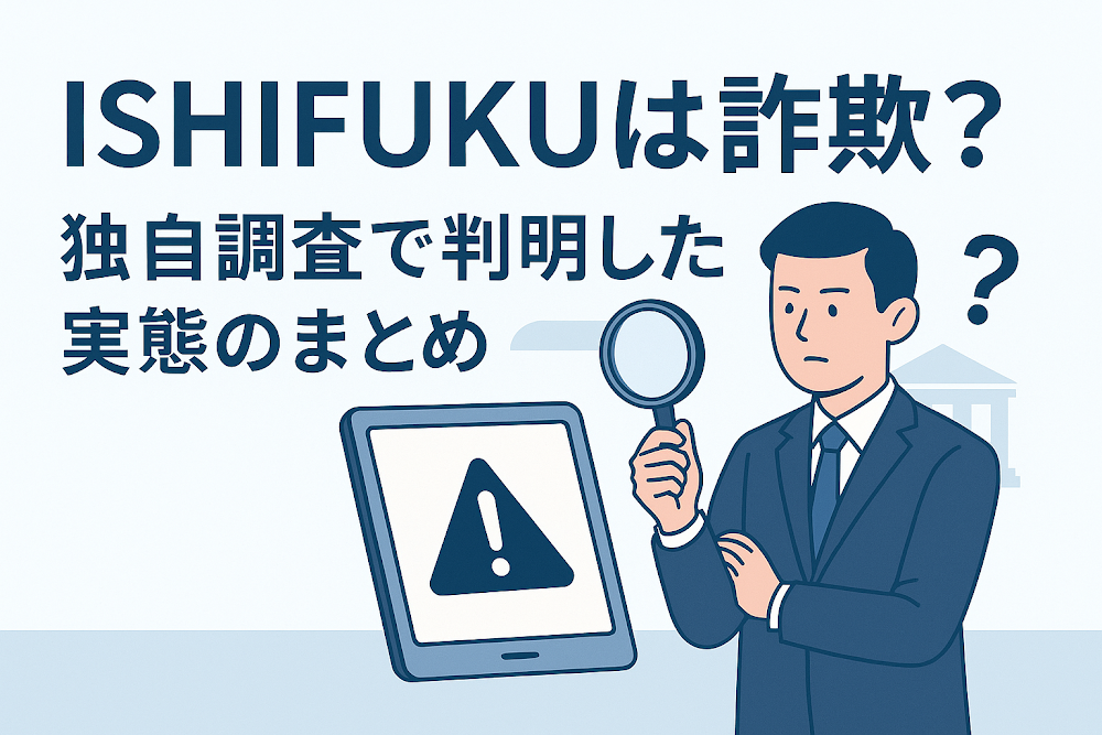ISHIFUKUは詐欺?独自調査で判明した実態のまとめ