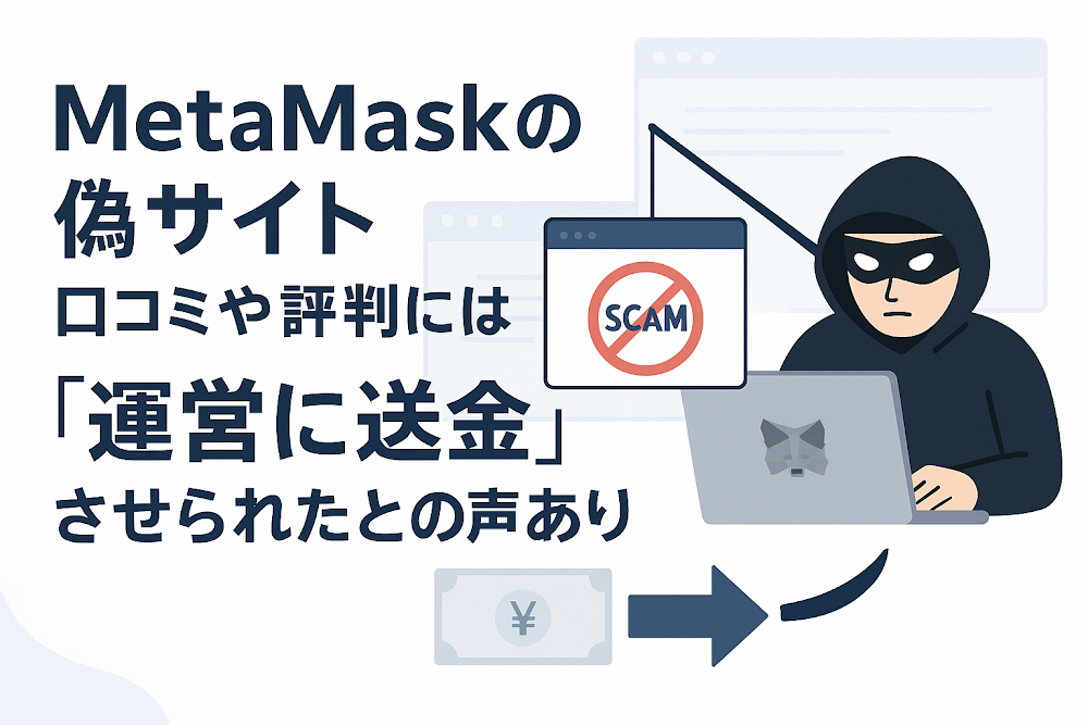 MetaMaskの偽サイトの口コミや評判には「運営に送金」させられたとの声あり