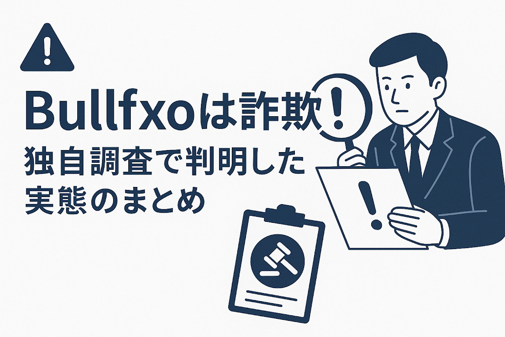 Bullfxoは詐欺?独自調査で判明した実態のまとめ