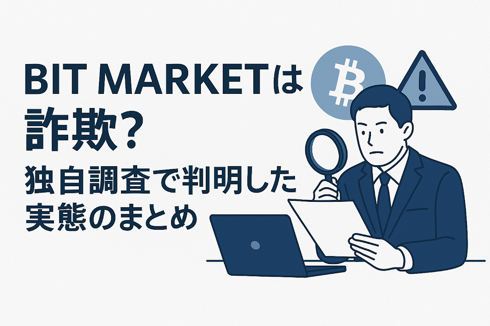 BIT MARKETは詐欺？独自調査で判明した実態のまとめ