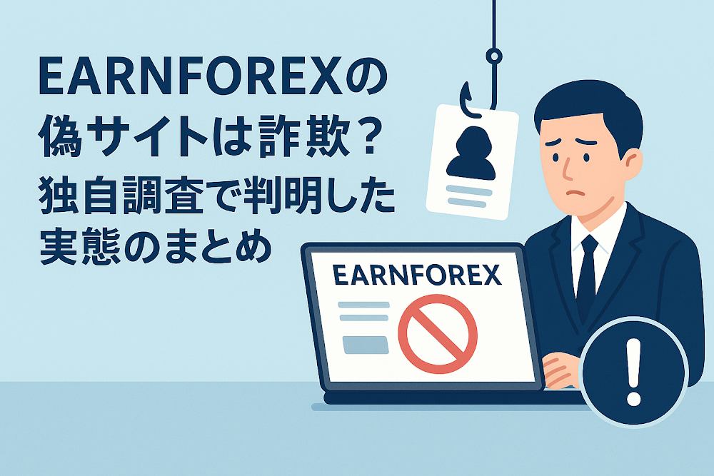 EARNFOREXの偽サイトは詐欺?独自調査で判明した実態のまとめ