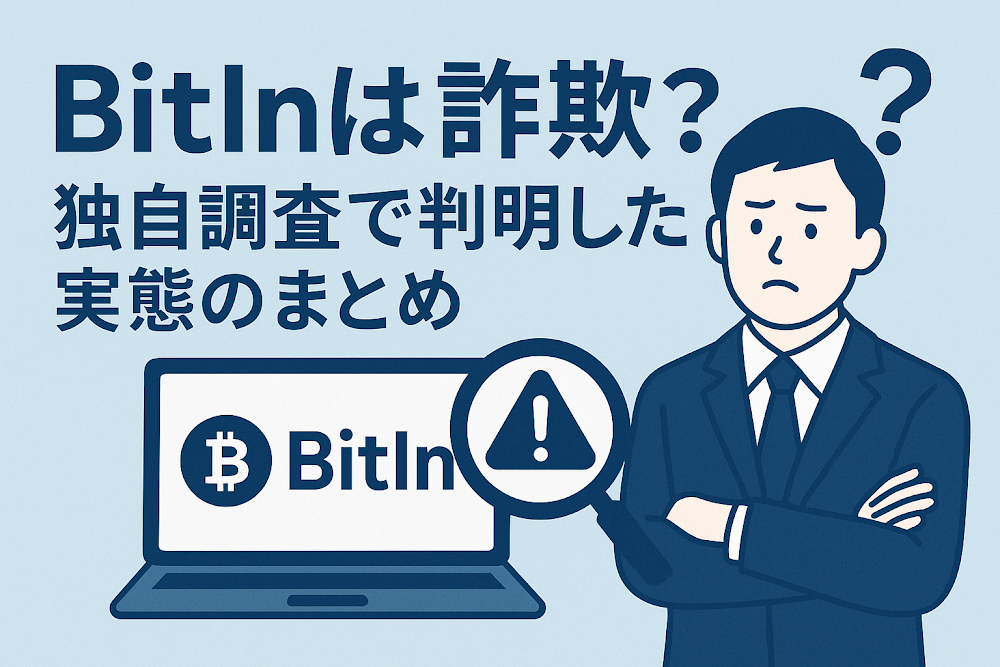 BitInは詐欺？独自調査で判明した実態のまとめ