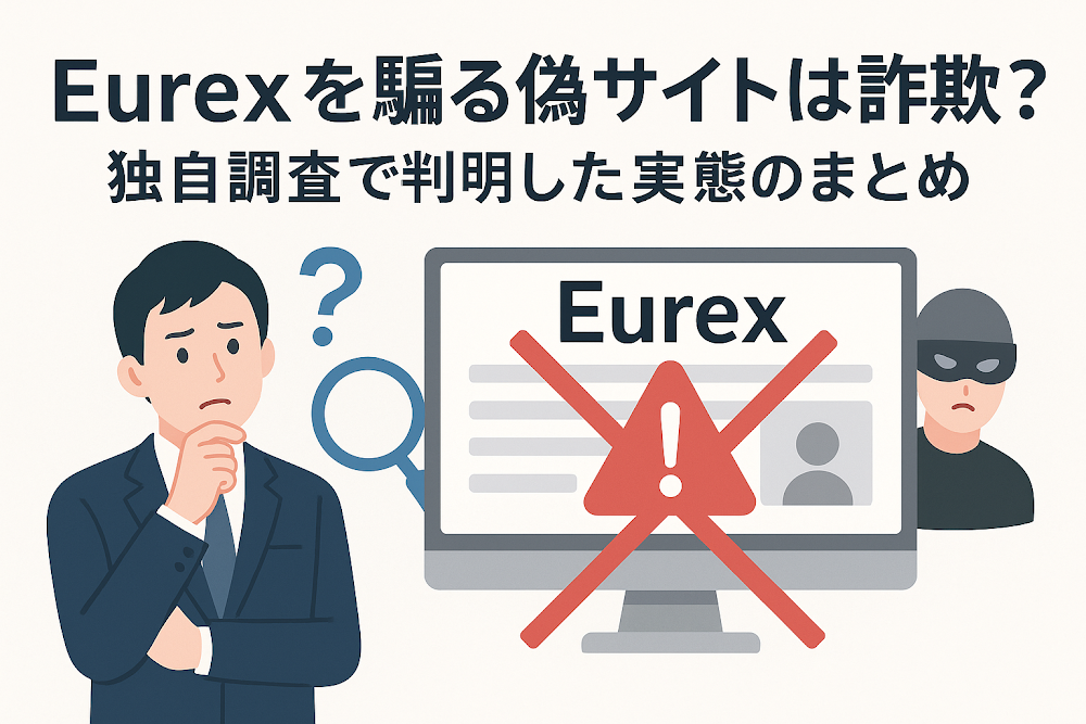 Eurexを騙る偽サイトは詐欺?独自調査で判明した実態のまとめ