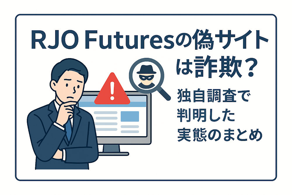 RJO Futuresの偽サイトは詐欺？独自調査で判明した実態のまとめ