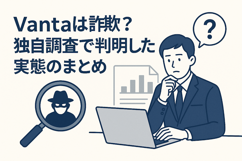 Vantaは詐欺?独自調査で判明した実態のまとめ