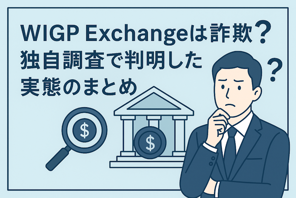 WIGP Exchangeは詐欺?独自調査で判明した実態のまとめ