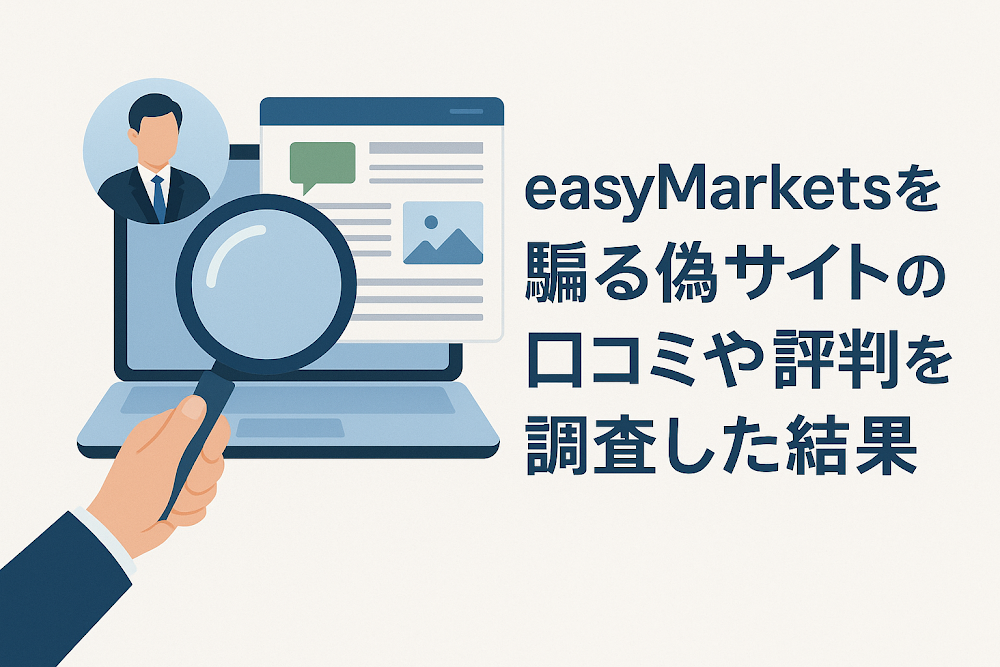 easyMarketsを騙る偽サイトの口コミや評判を調査した結果