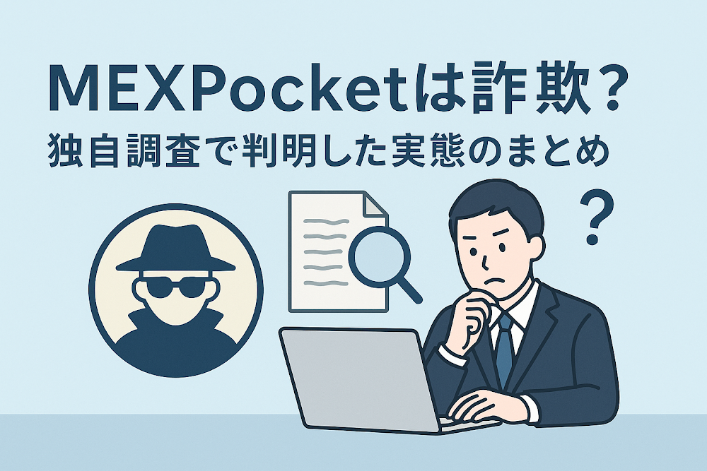 MEXPocketは詐欺?独自調査で判明した実態のまとめ