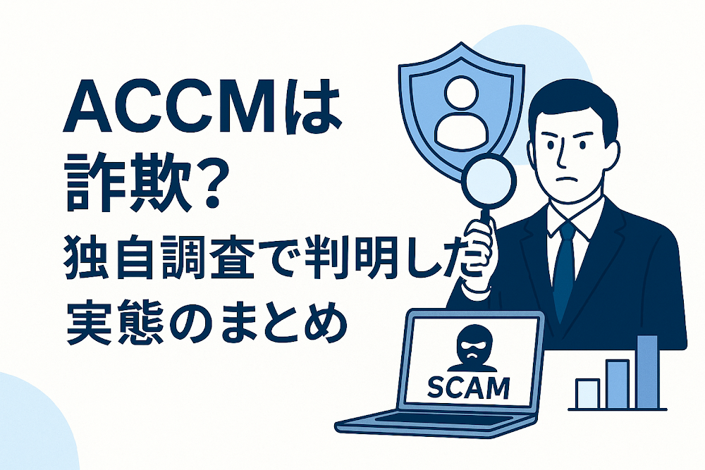 ACCMは詐欺?独自調査で判明した実態のまとめ